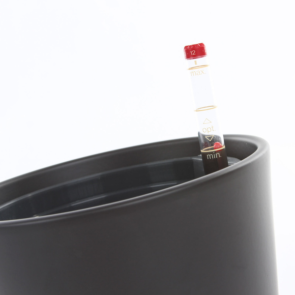Zestaw do hydroponiki Leni 13/12 Vasa osłonka ceramiczna antracytowa