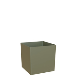 OSLO 11x11/11 doniczka kwadratowa kubik zielona dry green