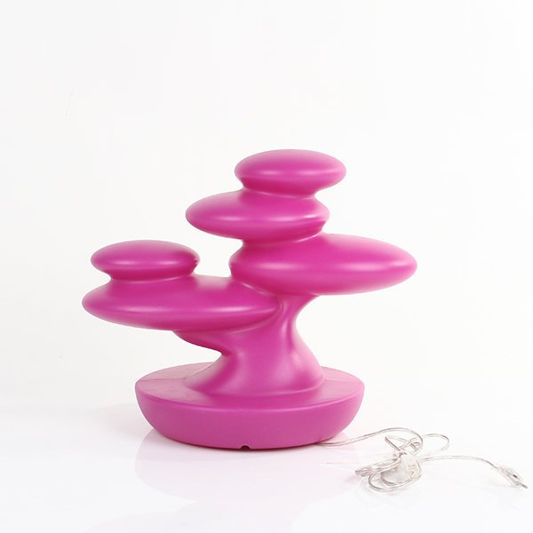 Designerska lampka Bonsai 36 cm LED liliowa