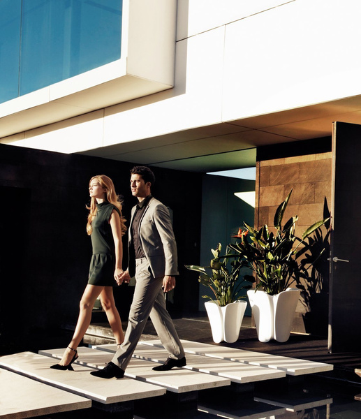 PEZZETTINA 50x50/50 biała donica designerska