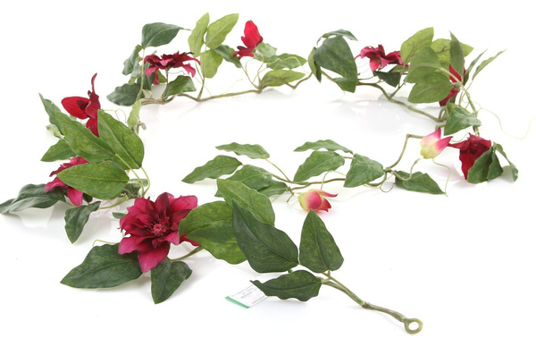 Sztuczny Powojnik Clematis girlanda 180 cm fuksja