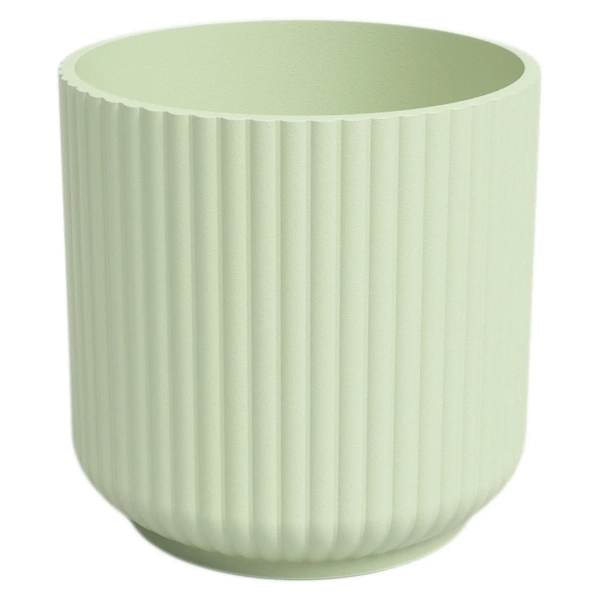 Luna 7/6 mini osłonka ceramiczna w prążki delikatna zieleń