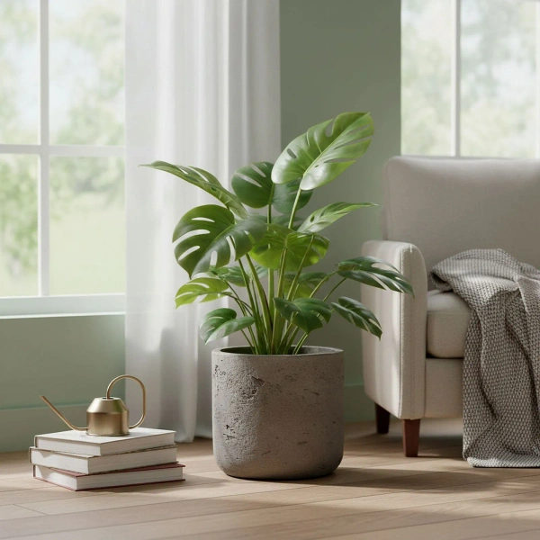 Charlie XXL 44/43 duża donica cylinder kamienna mocha washed