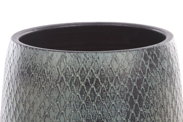 Madeira Vase 39/70 ceramiczny wysoki wazon zielony