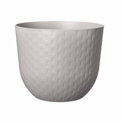 Fuente 29/24 doniczka wytłaczana popielata warm grey