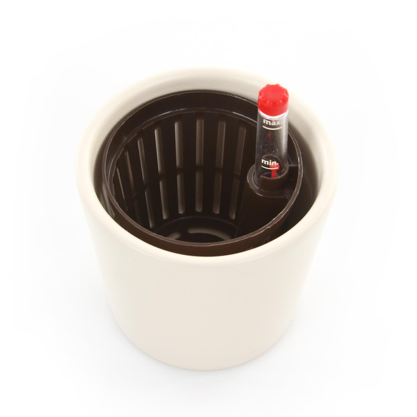 Zestaw do hydroponiki Leni 5/5 Vasa mini osłonka ceramiczna kremowa