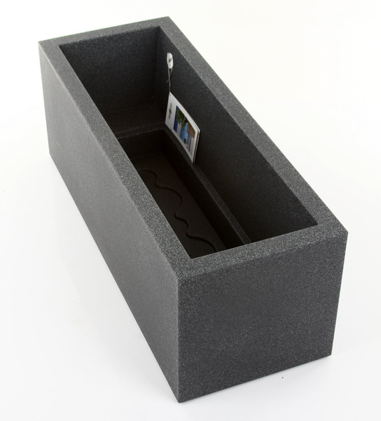 KUBE CASETTA 80x30/30 donica prostokątna niska granit