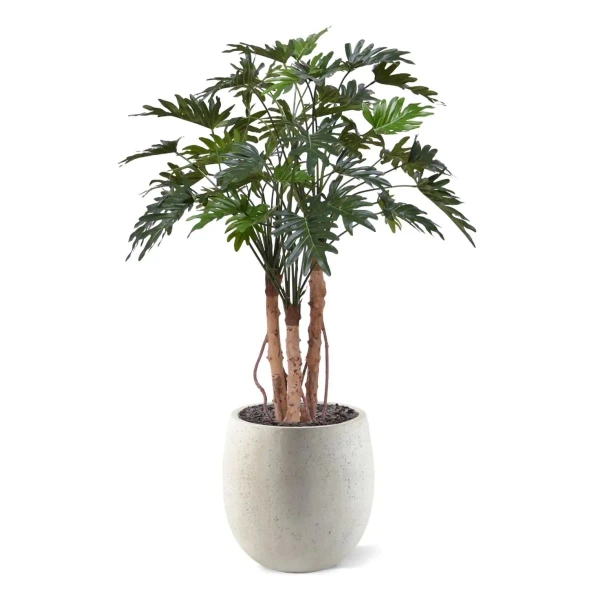 Sztuczny Filodendron Xanadu 120 cm na 3 drewnianych pniach deluxe
