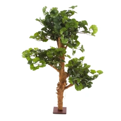 Sztuczny Miłorząb Ginkgo Bonsai deluxe 95 cm na drewnianym pniu