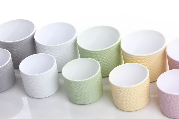 SWING 14,5/12 doniczka ceramiczna pistacjowa