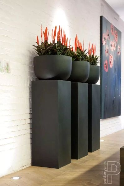 Sunny M 33/20,5 czarna misa kamienna