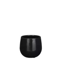 Pablo 14/12 czarna szkliwiona osłonka z ceramiki