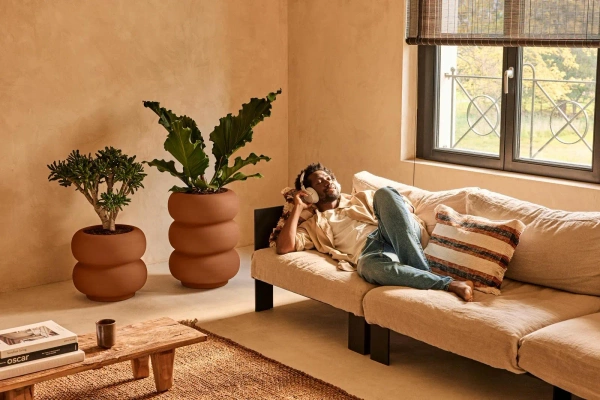 Amber Roll Low 43/40 designerska donica karmelowa