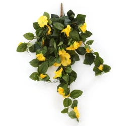 Sztuczna Petunia pnącze 80 cm deluxe żółte kwiaty