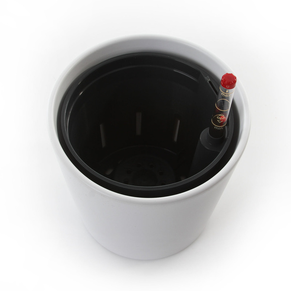 Zestaw do hydroponiki Leni 13/12 Vasa osłonka ceramiczna biała