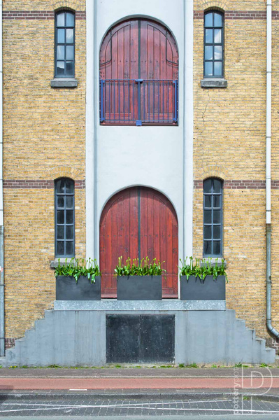 Jort M 100x40/50 niska donica prostokątna kamienna czarna