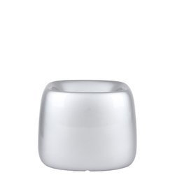 ORGANIC SQUARE 42x38/32 nowoczesna donica lakierowana srebrna na kółkach