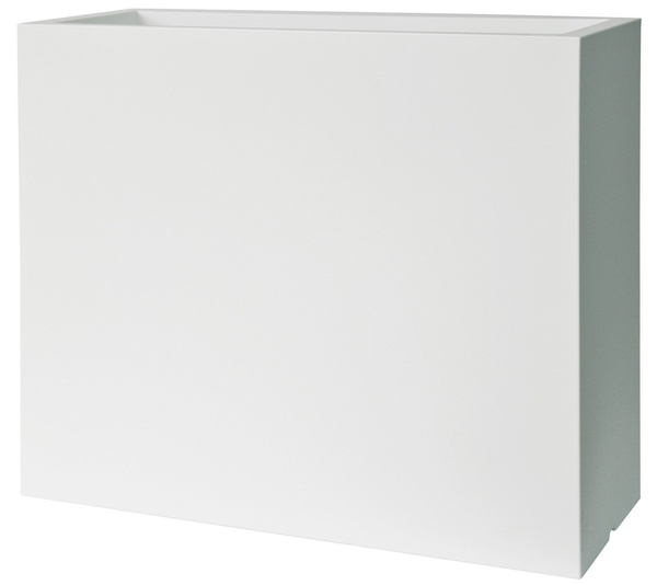 KUBE CASETTA HIGH 80x30/70 prostokątna wysoka donica biała