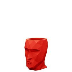 ADAN NANO Vondom 13x17/18 czerwona designerska doniczka głowa