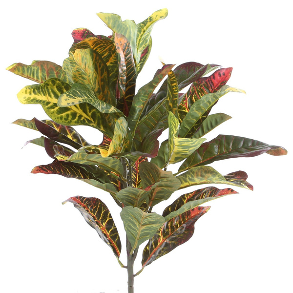 Sztuczny Kroton 54 cm gesty 35 liści