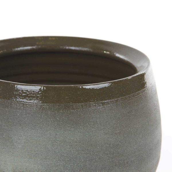 DOURO 16/13 cm zielona osłonka ceramiczna