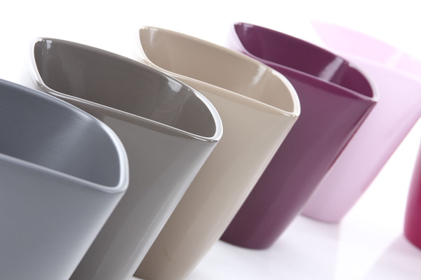 QUARTA ORCHID 13/17 ceramiczna doniczka do storczyków popielata