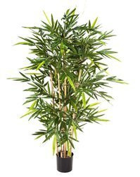 Sztuczny bambus 210 cm Tuft 1536 liści naturalne łodygi bambusa