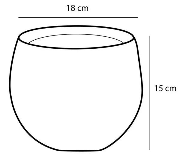 Douro 18/15 jasnoszara osłonka ceramiczna kulista