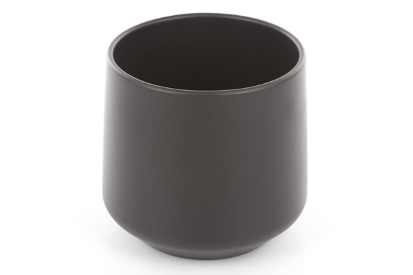 AMBER 28/26 duża ciemnoszara doniczka ceramiczna