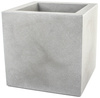 Kube 40x40/40 donica kwadratowa niska popielata
