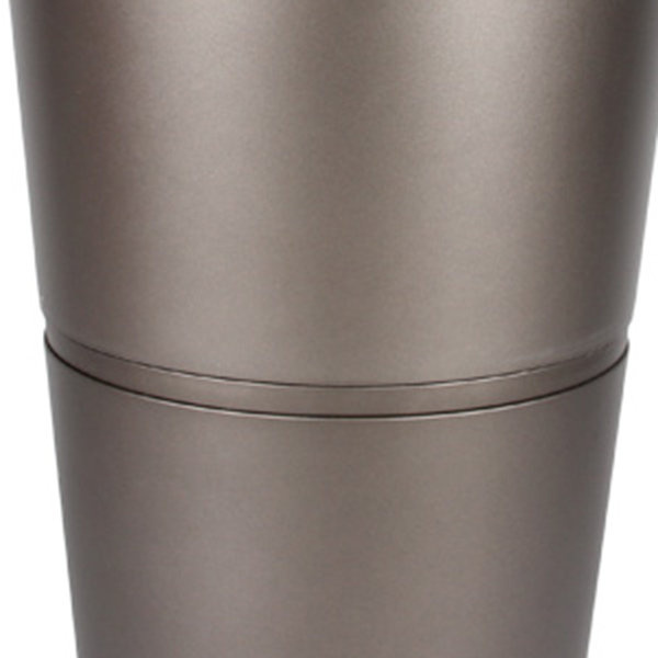 FLORI DUO 42 cm donica okrągła antracytowa