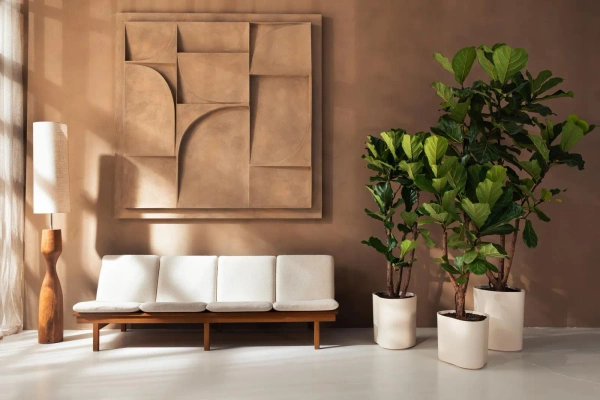 Eden Aquacare Low 40 niska donica owalna biała linen white system samonawadniający