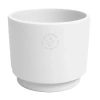Echo 19/18 biała doniczka ceramiczna walec