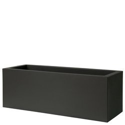 KUBE CASETTA 100x40/40 donica prostokątna niska grafitowa czarna perła