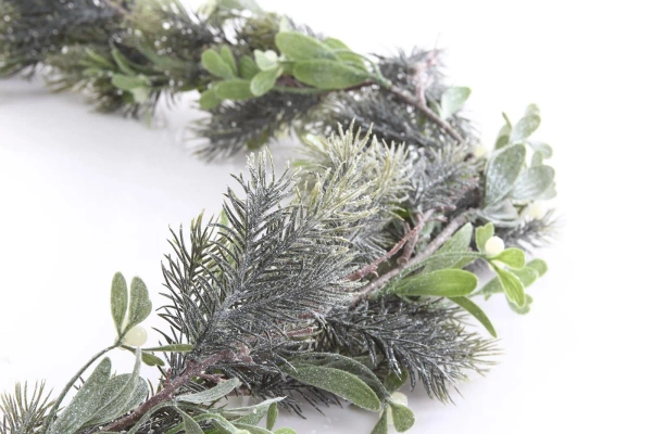 Sztuczna Jemioła ośnieżona girlanda pnącze 182 cm