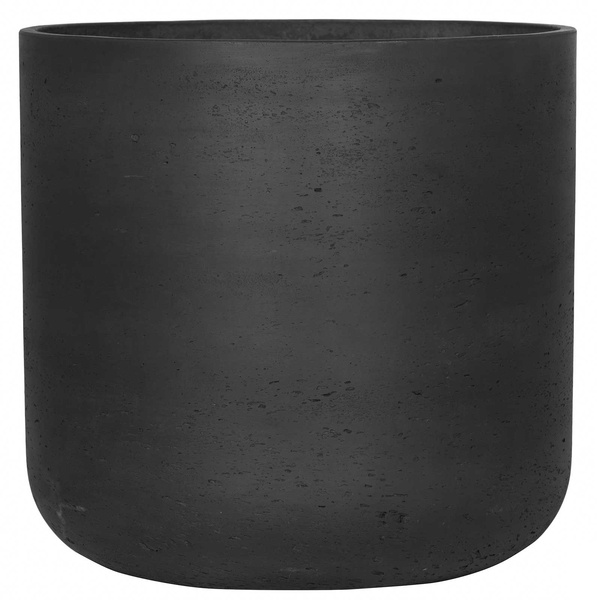 Charlie XXL 44/43 duża czarna donica cylinder kamienna