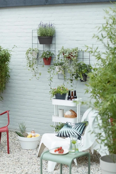 Kratka na doniczki Loft Green Wall Rack czarna Elho