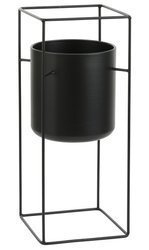 PORTE 20x20/50 czarna osłonka na stelażu kwietnik