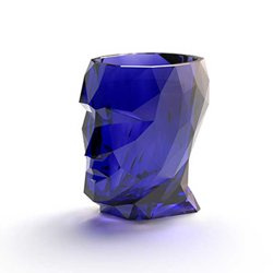 ADAN NANO GLOSSY 13x17/18 doniczka głowa szafirowa