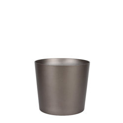 FLORI DUO 42 cm donica okrągła antracytowa