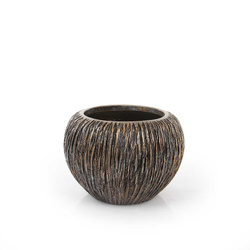 UNIVERSE WATERFALL GLOBE 28/20 doniczka kula brązowa ręcznie zdobiona