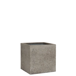 Block M 40x40/40 kwadratowa donica kamienna szarobrązowa dioriet grey