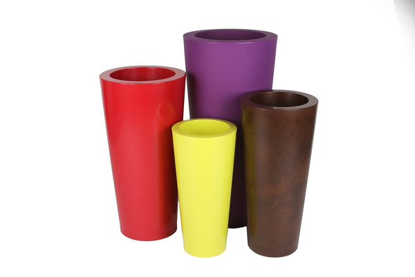 ILIE GLOSS 37/75 donica okragła wysoka zielona wiosenna półpołysk