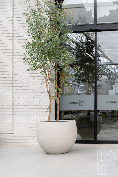 JUMBO ORB S 87/70 duża donica XXL kamienna beżowa