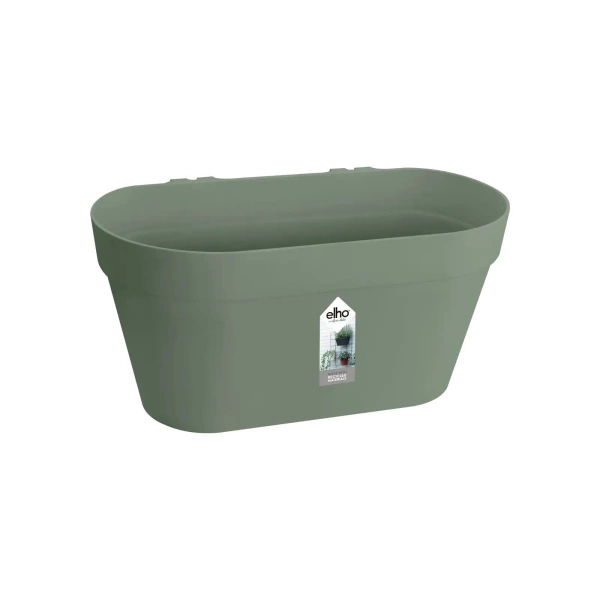 Loft Green Wall Duo 28x13/15 podłużna doniczka balkonowa pistacjowa Elho