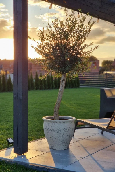 Poseidon L 63/58 duża grecka donica kamienna kremowa