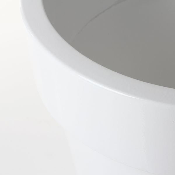 SIMPLE 50/43 donica lakierowana okrągła biała