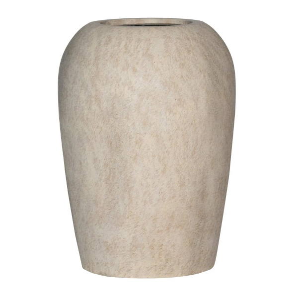 Lena S 43/61 wysoka donica kamienna beżowa travertine