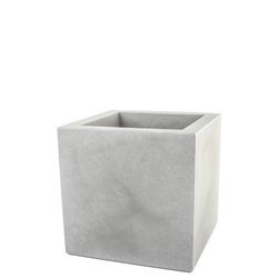 Kube 40x40/40 donica kwadratowa niska popielata