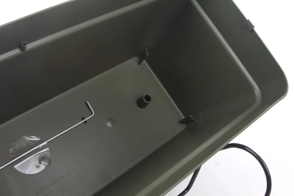 Capri Box Balcony 50 brązowa podłużna doniczka na poręcz